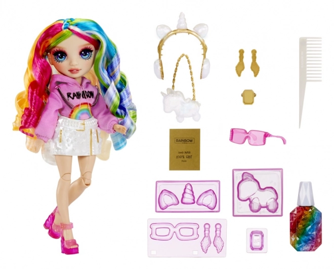 Rainbow High cristalli creativi bambola - Amaya Raine