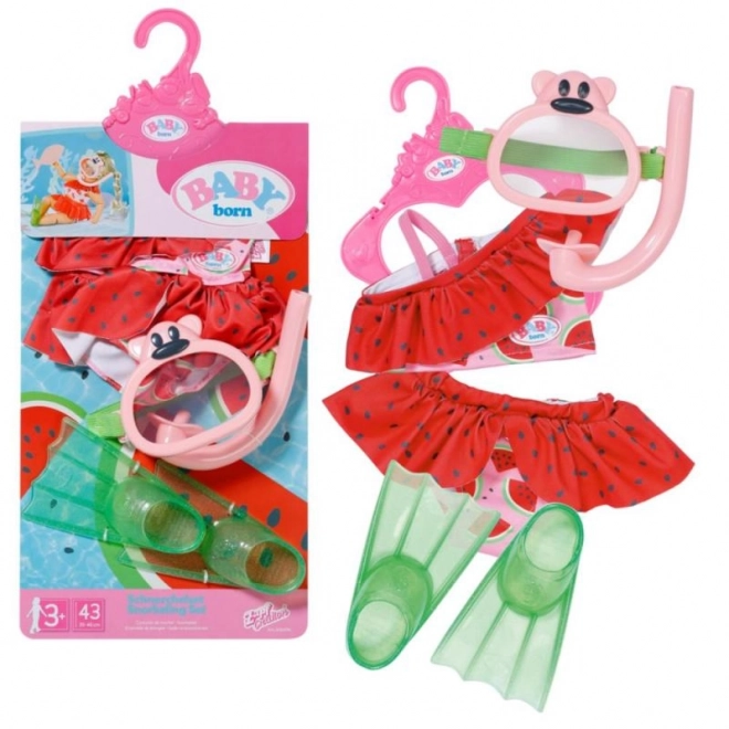 Set snorkeling BABY Born, 43 cm