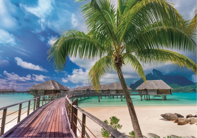 Puzzle Trefl Wanderlust: Spiaggia Paradisiaca a Bora-Bora 1000 pezzi