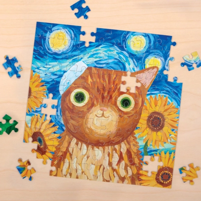 Puzzle Gatti d'arte di Vincent van Gogh in Latta