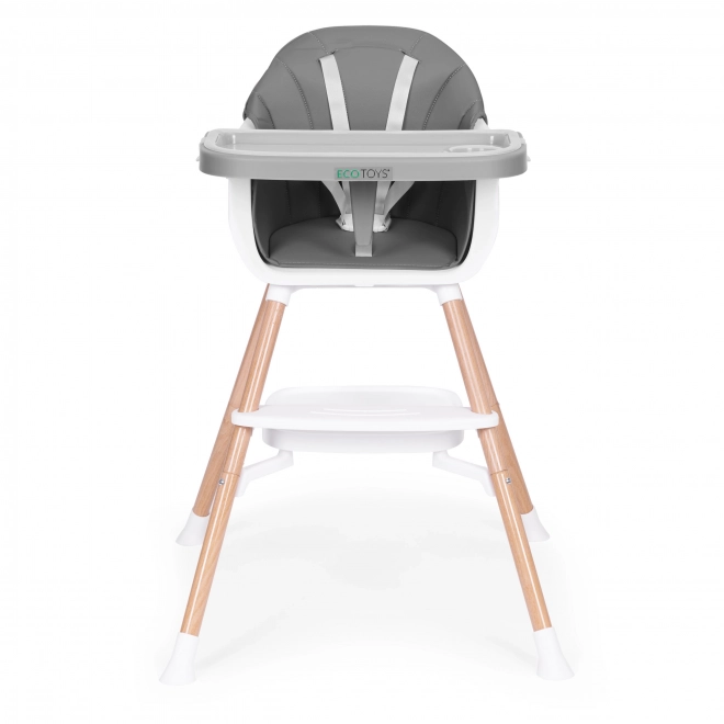 Sedia per bambini 2-in-1 ECOTOYS grigia