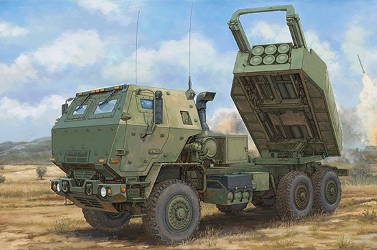 Modello in plastica Sistema missilistico di artiglieria M142 ad alta mobilità (HIMARS)