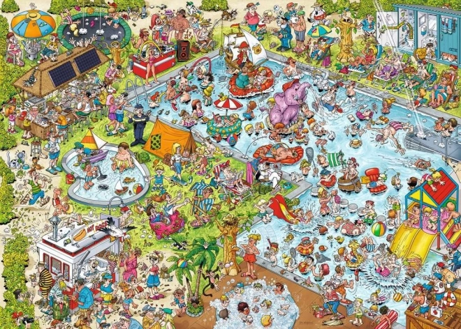 Puzzle Ravensburger Holiday Resort 3: Piscina 1000 pezzi