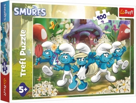 Puzzle Incontra i Puffi 100 pezzi