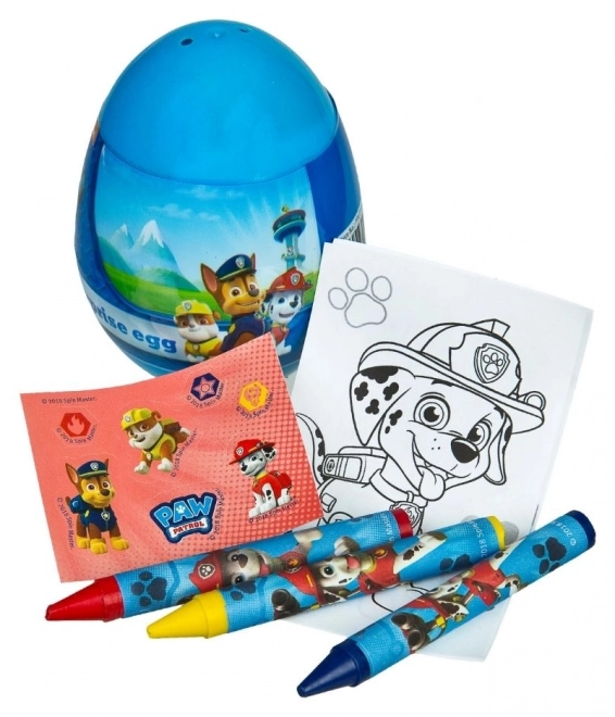 Uovo con materiali artistici Paw Patrol