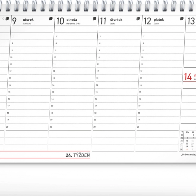 Calendario da tavolo Notique Fiscale con Citazioni 2026