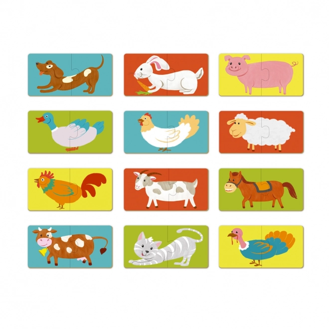 Puzzle Duo Animali -12x 2 pezzi