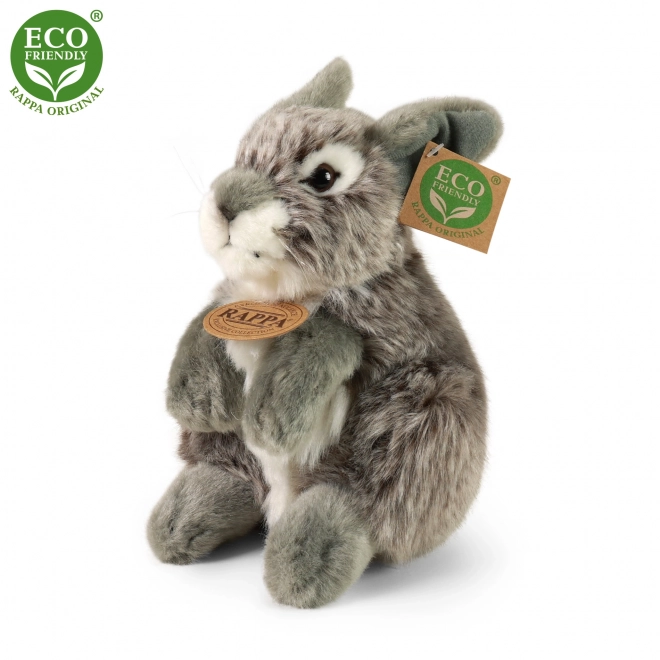 Coniglio di peluche grigio seduto 20 cm Eco-Friendly