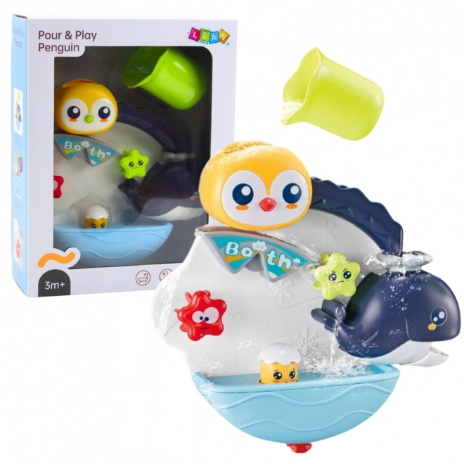 Giocattolo interattivo da bagno pinguino