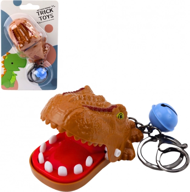 Gioco di Abilità Dentistica con Portachiavi Dinosaurs 2 in 1