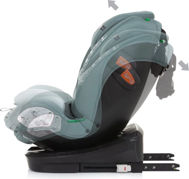Seggiolino Auto Chipolino Volare i-Size Verde Pastello 40-150 cm Isofix 360°