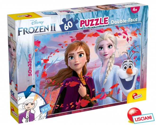 Puzzle doppio lato 60 pezzi FROZEN II