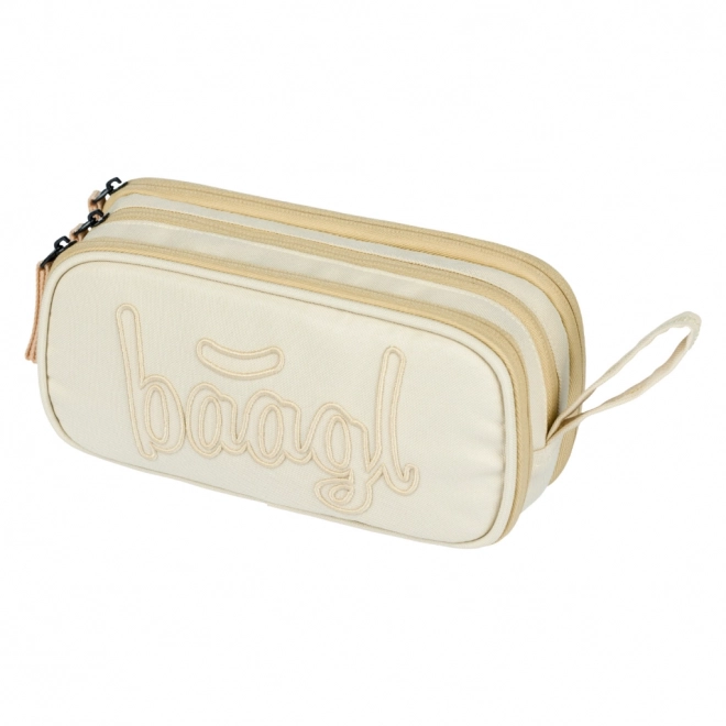 Set BAAGL Coolmate Beige: zaino, astuccio, sacchetto