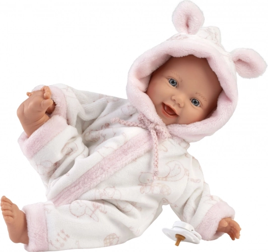 Llorens Little Baby bambola realistica neonato con corpo in tessuto morbido