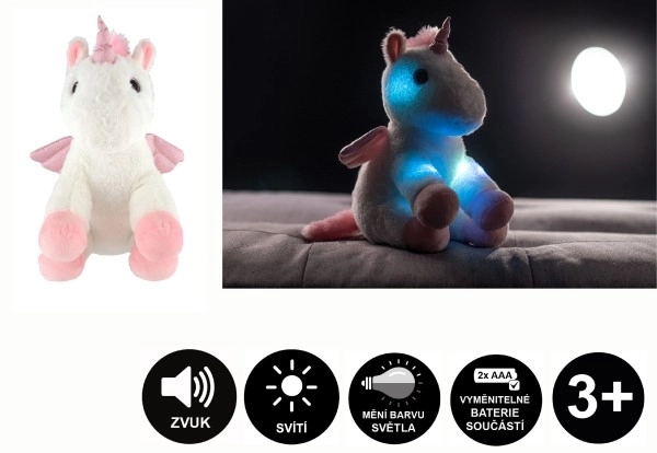 Unicorno snuggly con ali 38 cm