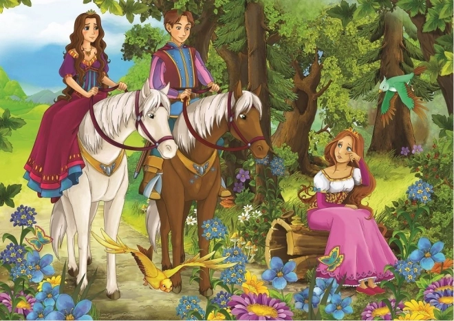 Puzzle Il Sogno Delle Principesse 2x100 Pezzi