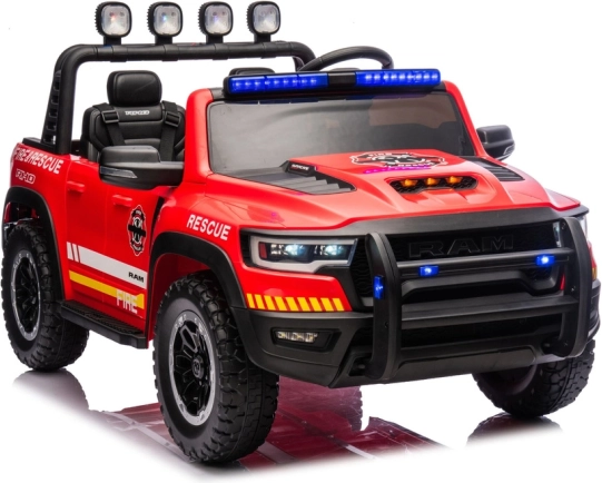 Macchinina elettrica RAM dei vigili del fuoco a due posti