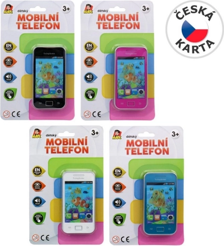 Telefono cellulare giocattolo a batterie per bambini 11 cm