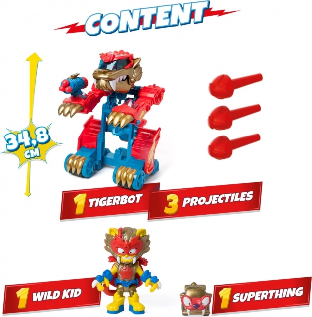 Set di gioco SuperThings Wild Tigerbot