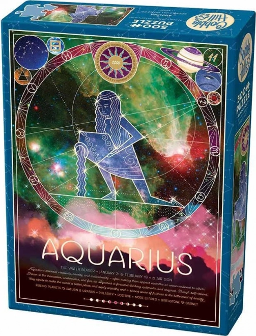 Puzzle Segno Zodiacale: Acquario 500 Pezzi