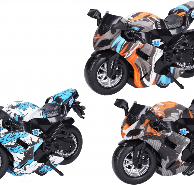 Motocicletta a retrocarica 16 cm