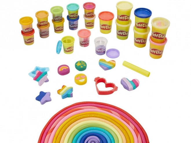 Ciastolina brillantini Play-Doh 21 colori con formine