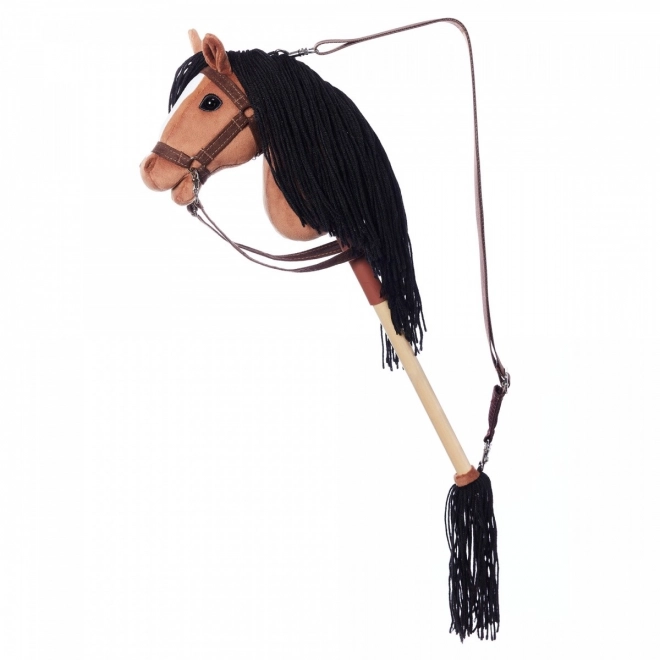 Cavallino su bastone Hoppihorse marrone