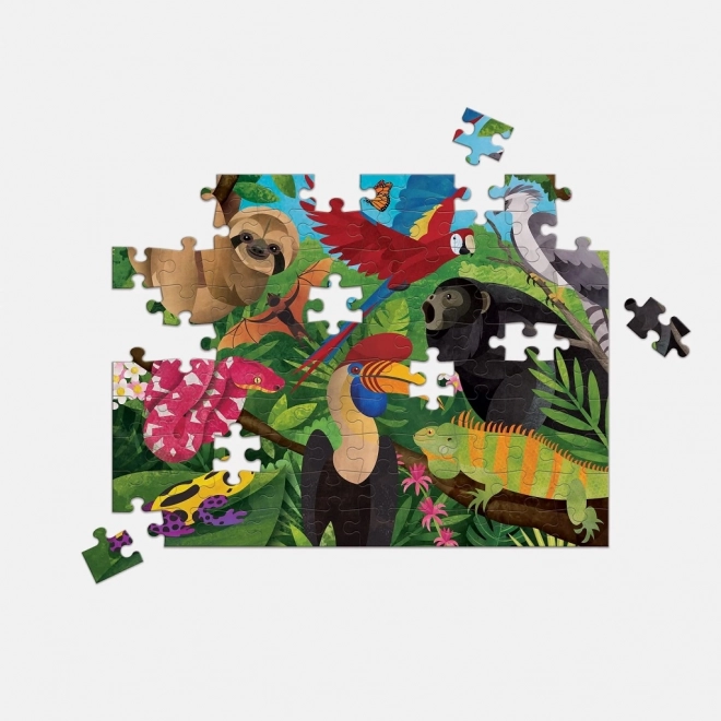 Puzzle doppio Rainforest sopra e sotto 100 pezzi