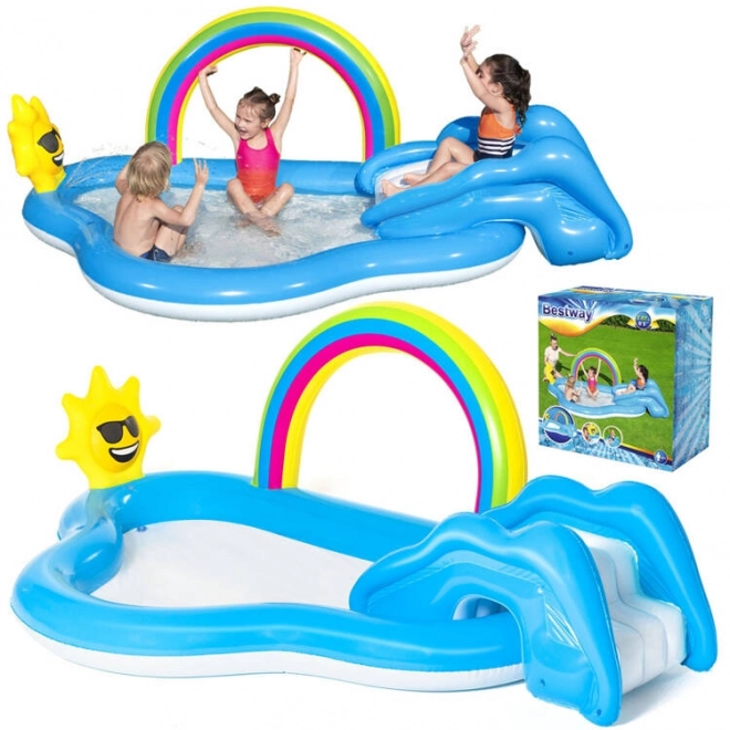 Giochi d'acqua per bambini Arcobaleno Solare con scivolo Bestway