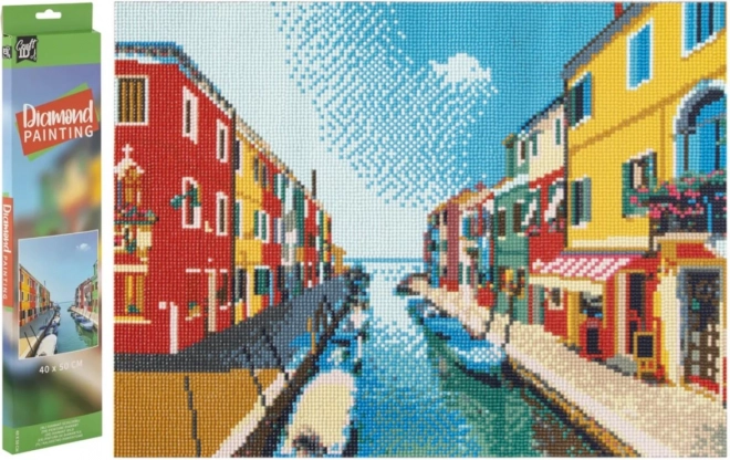 Pittura Diamante Canale d'Acqua 40x50cm