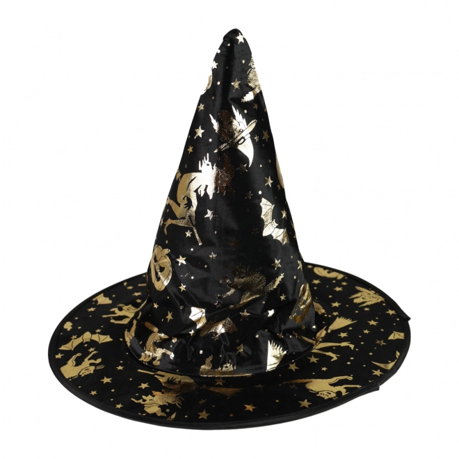 Cappello Strega Bambini Decorazione Oro