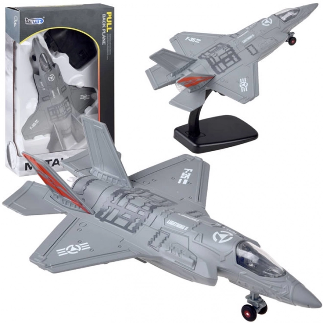 Aereo militare F-35 in metallo – grigio