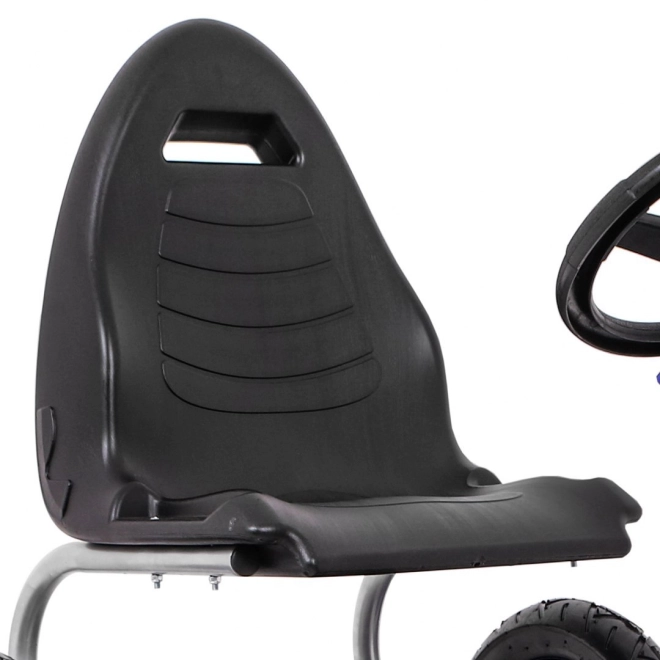 Go-kart Full Ahead AIR con pedali per bambini 3+ Blu + Regolazione sedile + Ruote gonfiabili + Freno a mano