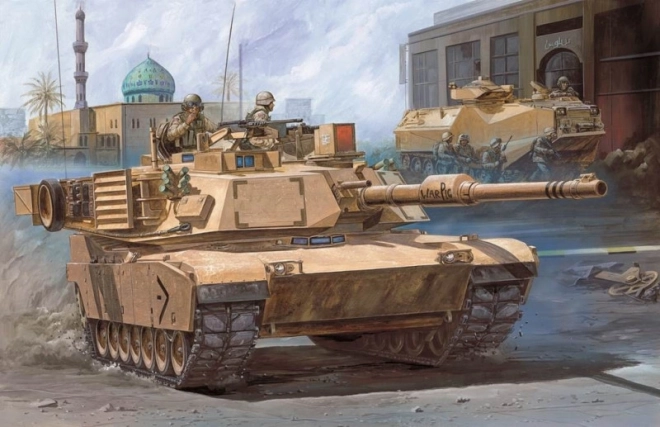 Modello USMC M1A1 Abrams in plastica scala 1/72