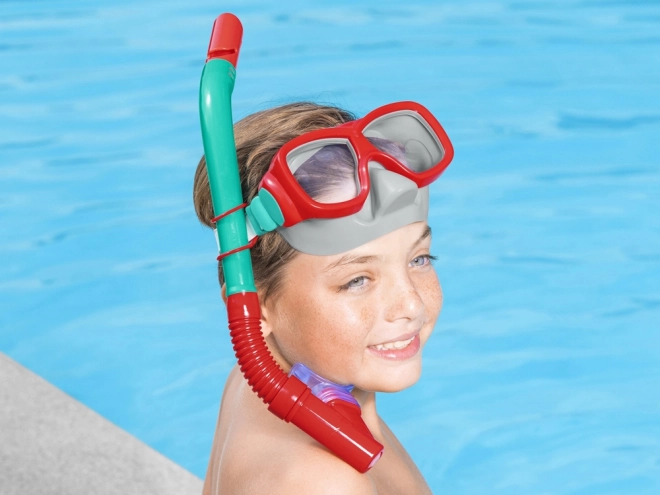 Set snorkeling maschera e boccaglio Bestway – rosso