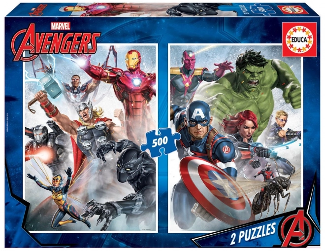 Puzzle Educa Avengers 2x500 pezzi