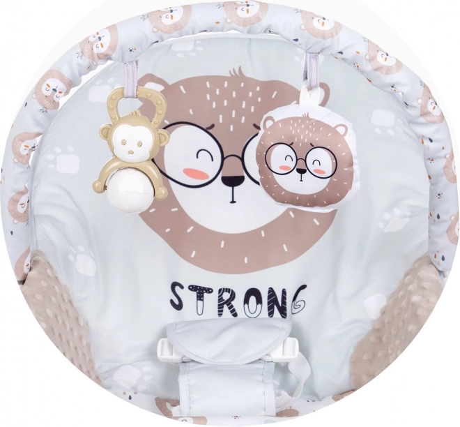 Sedia a dondolo per bambini Melody Beige