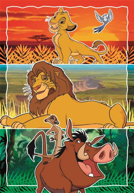 Puzzle Disney Animali 3x48 Pezzi