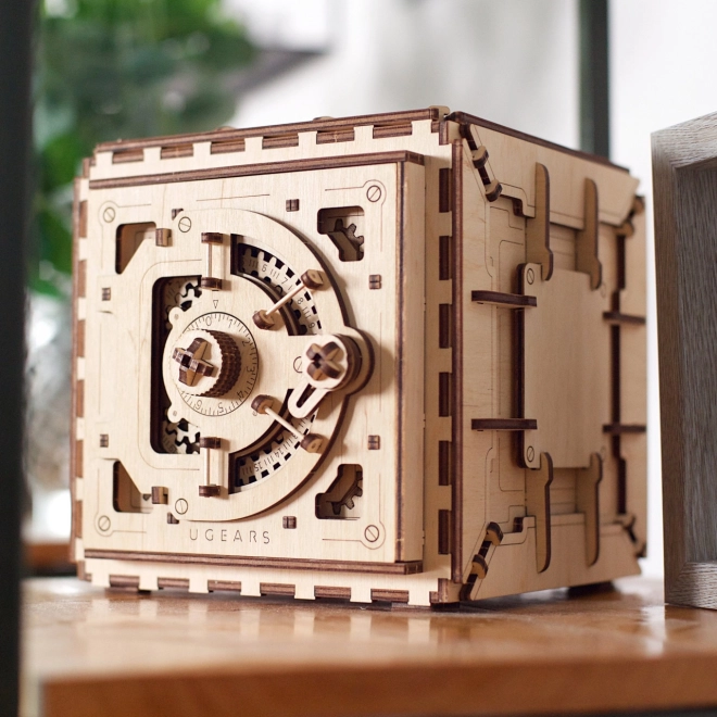 Puzzle meccanico 3D in legno Cassaforte di Ugears