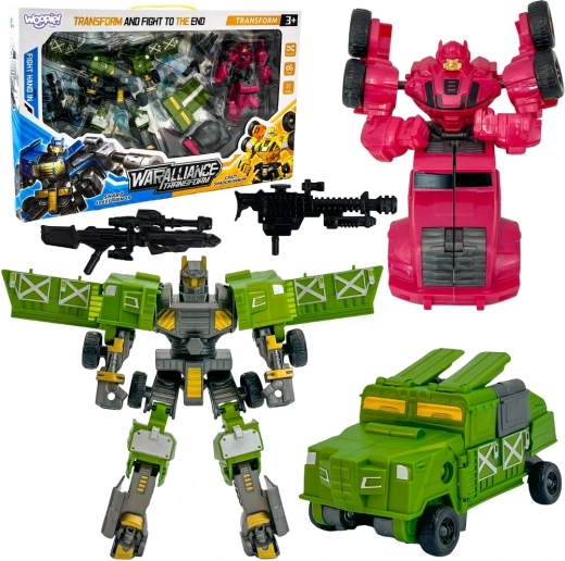 Woopie set di robot trasformabili 4-in-1 veicoli da combattimento