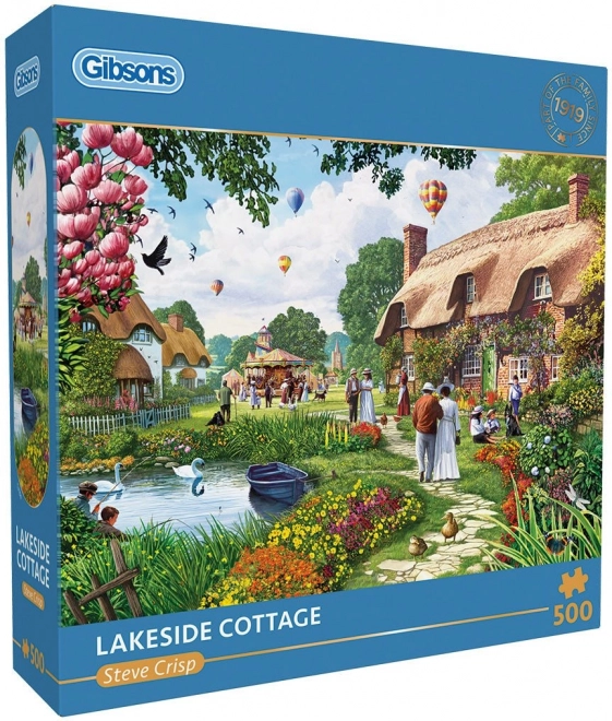 Puzzle rifugio al lago 500 pezzi