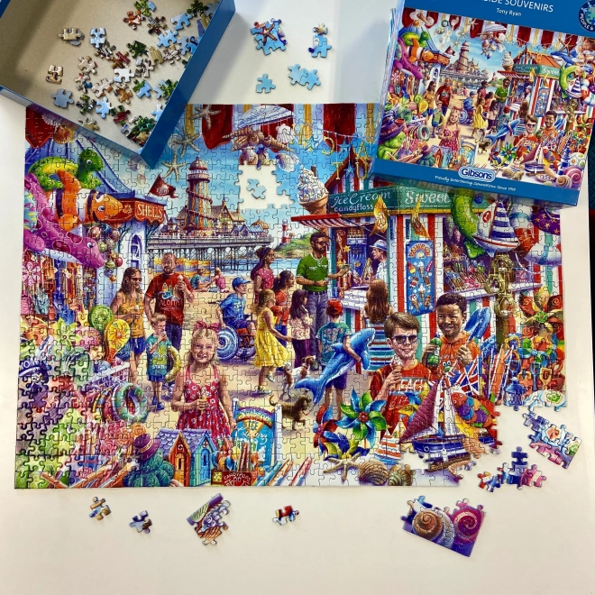 Puzzle souvenir sulla spiaggia 1000 pezzi