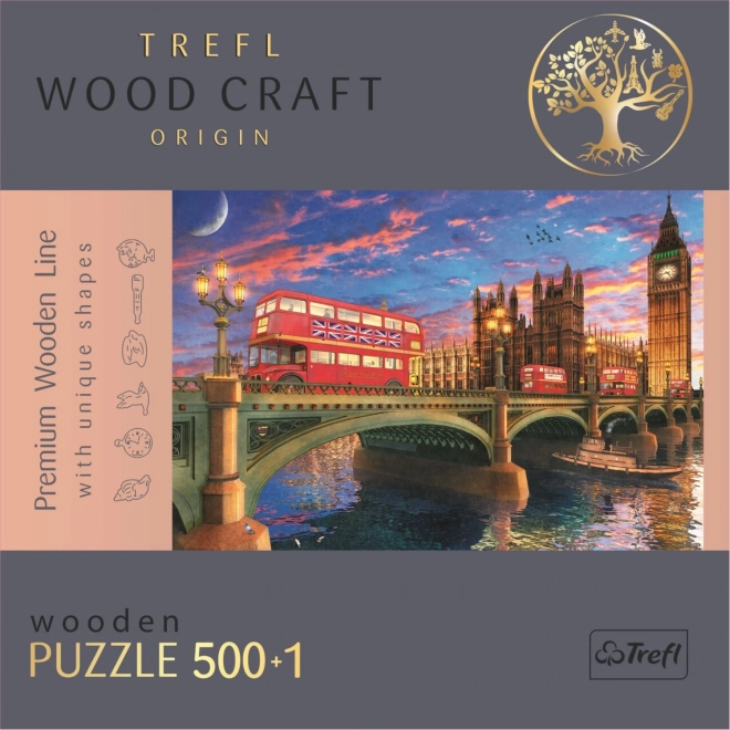 Puzzle TREFL Palazzo di Westminster, Big Ben 501 pezzi in legno