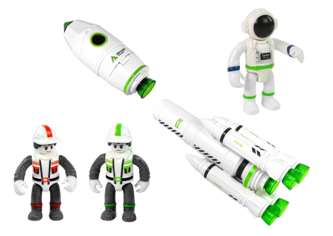 Set Stazione Spaziale Razzo Navetta Effetti Sonori e Fumo