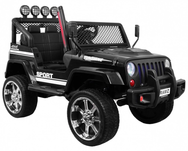 Auto elettrico Jeep Raptor 4x4 nero