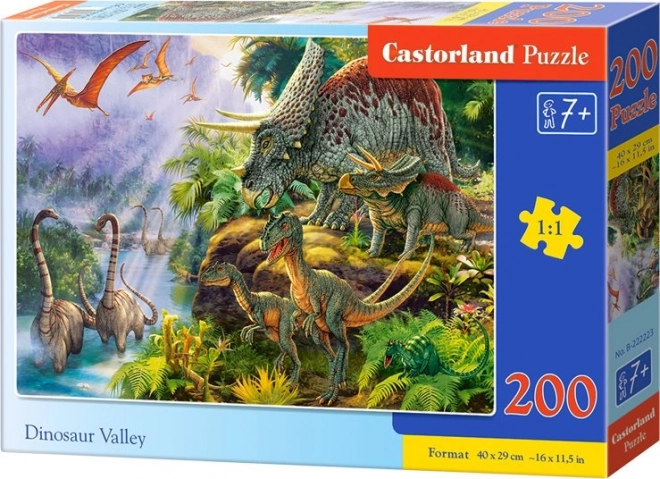 Puzzle Valle dei Dinosauri 200 pezzi