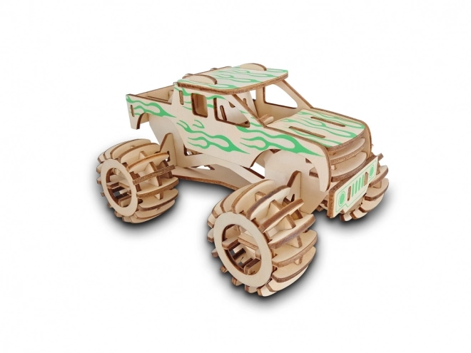 Puzzle 3D in legno Monster Truck