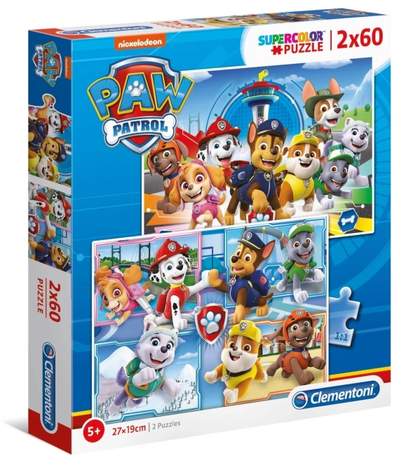 Puzzle doppio da 60 pezzi - PAW Patrol di Clementoni