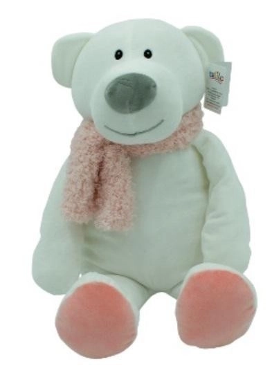 Peluches Orsetto Kamil con Sciarpa Rosa 35 cm