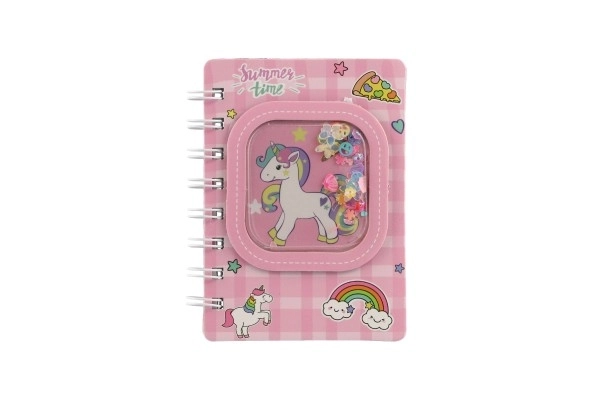 Note con glitter e unicorno